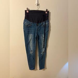 Mamaway Stylish Blue Maternity Jeans Size 6